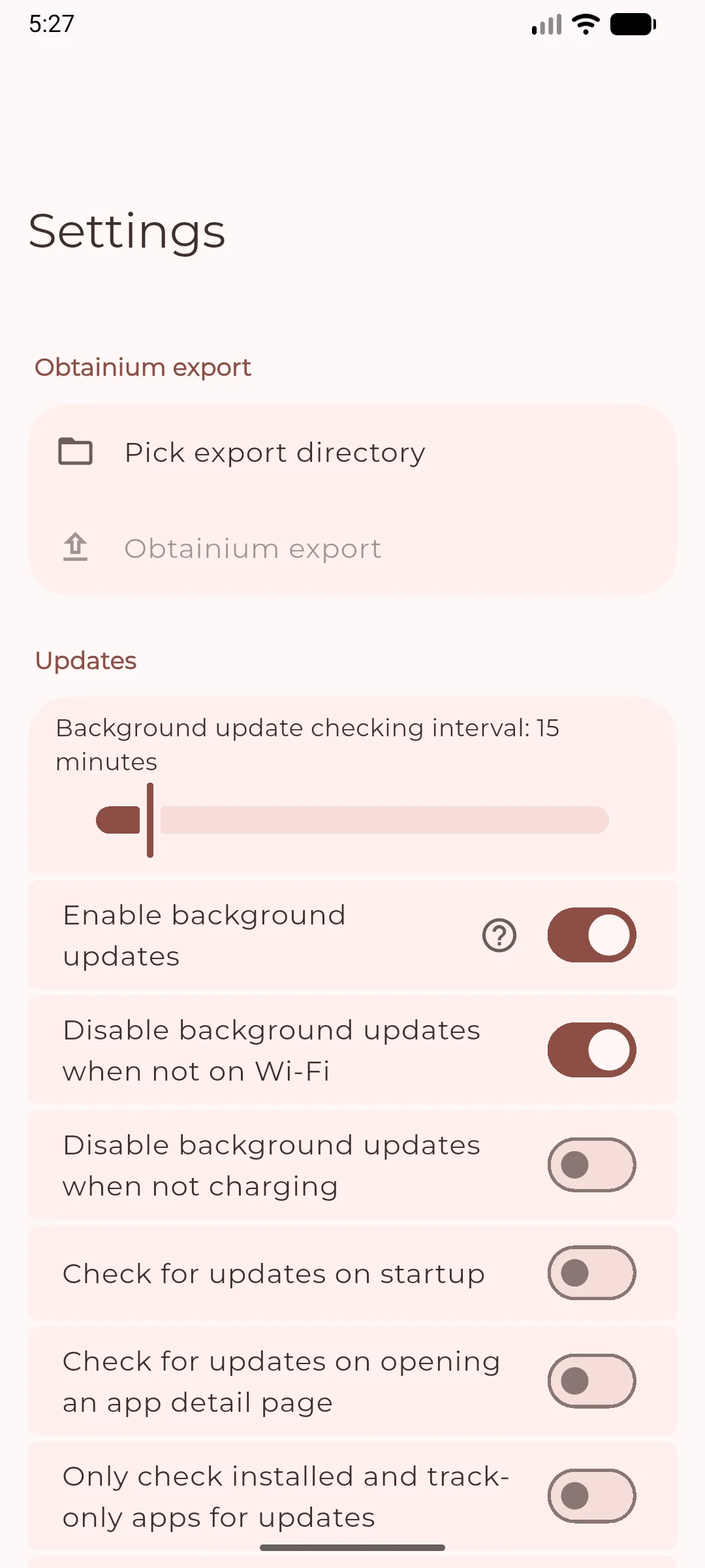 直接从各应用官方发布渠道安装并更新 Android 应用，支持 GitHub/GitLab/F-Droid 等多源拉取 APK，新版本发布时推送提醒，摆脱第三方商店中转 | Obtainium | v1.6.17 | ★20.2k