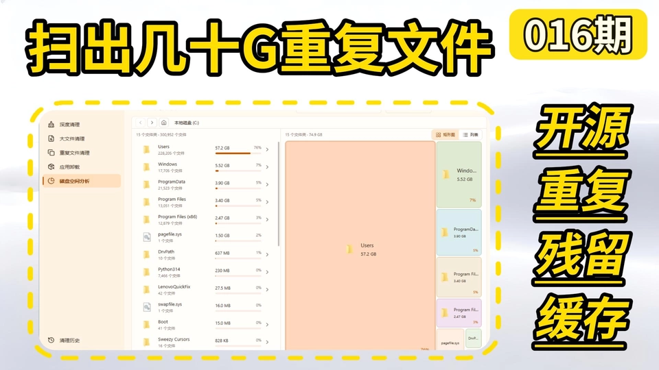 016期 | 深度清理系统与应用缓存、开发构建产物及大文件重复文件，支持应用卸载残留清理与磁盘空间分析，安全释放磁盘空间 | MangoDisk | v1.0.3