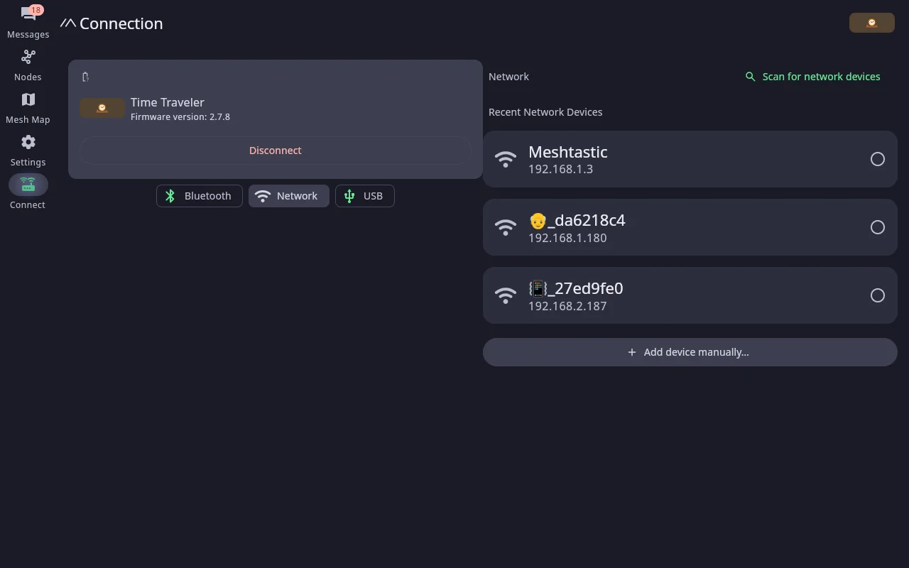 通过开源 Mesh 无线电离线自组网收发消息，支持节点频道发现、Mesh Beacon 邀请、路径点地理围栏、密钥加密备份、NFC 分享与空气质量遥测 | Meshtastic-Android | v2.8.1