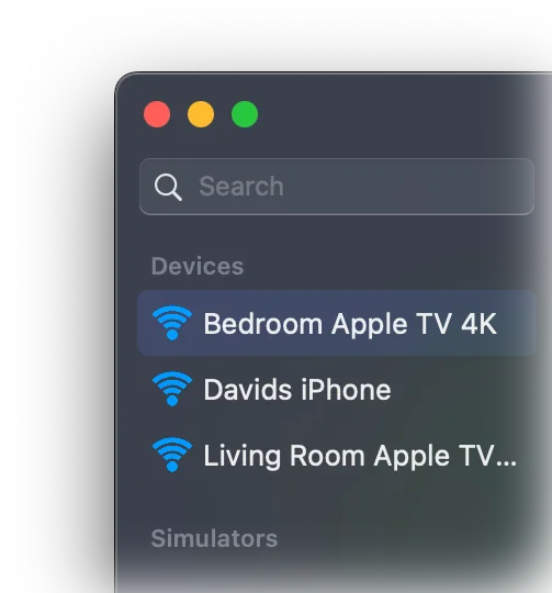 在 macOS 上为 iPhone、iPad 与 Apple TV 免越狱模拟 GPS 定位，支持地图选点、速度控制与路线导航，便于测试定位类应用 | LocationSimulator | v0.2.2